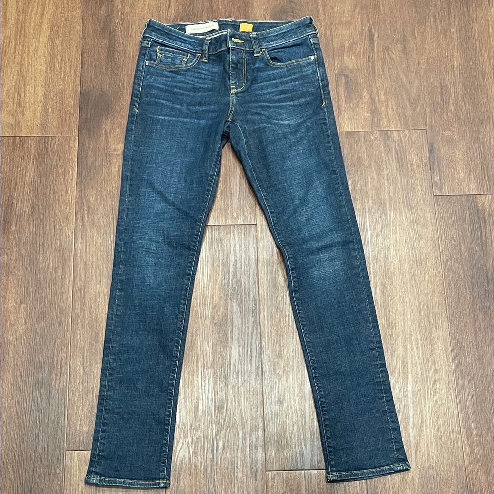 Anthropology Pilcro and the Letterpress Dark Blue Skinny Jeans